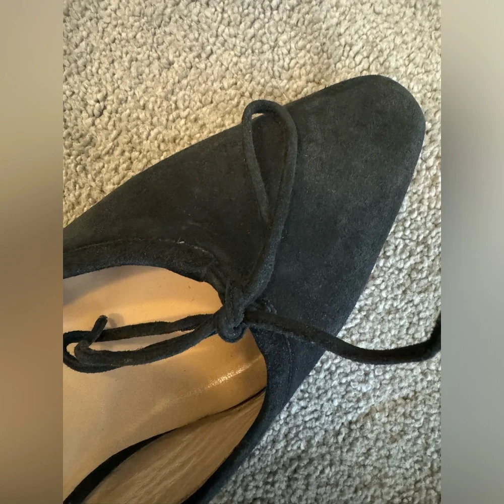 MANOLO BLAHNIK ballerimu mules - black size 39.5 - Picture 11 of 11